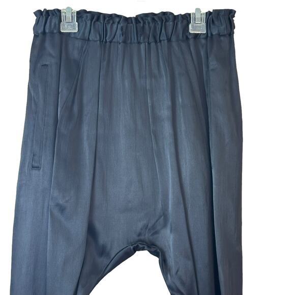 Frame Black Satin Joggers Elastic Waist sz XS NWOT - Picture 4 of 13